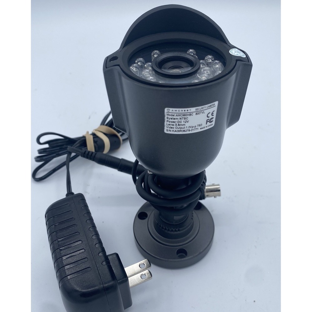 Amcrest AMC960HBC 800TVL Wired 3.6mm Lens Black Bullet Security Camera